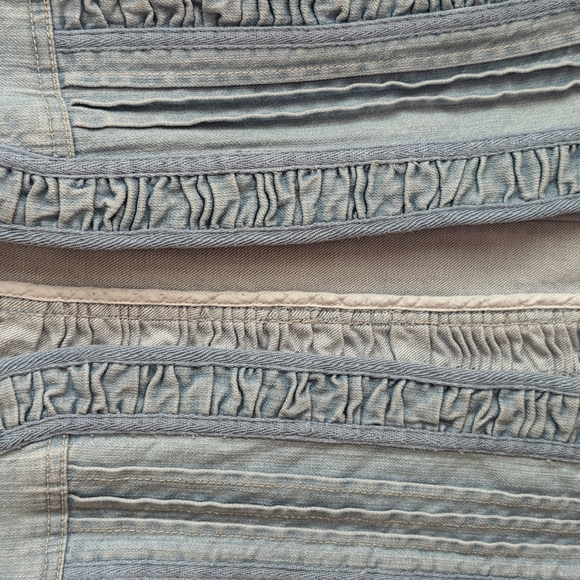 CHICO'S PLATINUM Denim Vest Size 2 - Picture 6 of 12